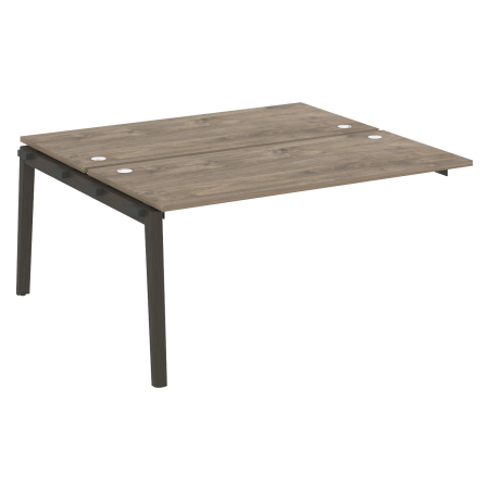 Наборный элемент рабочей станции на деревянных опорах Onix Wood OW.2.NRS-4.7 1580x1475x750 (Тиквуд Темный/Дуб Темный)