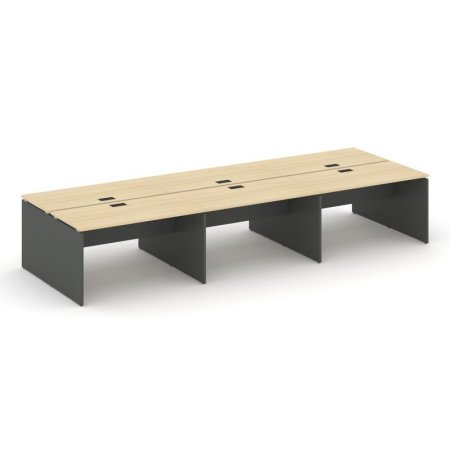 Рабочая станция 2-х сторонняя SN-D.DRS-082 (3540х1632х750) (Акация Лорка/Антрацит)