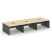 Рабочая станция 2-х сторонняя SN-D.DRS-081 (2940х1632х750) (Тиквуд Светлый/Антрацит) Рабочая станция 2-х сторонняя SN-D.DRS-081 (2940х1632х750) (Тиквуд Светлый/Антрацит)