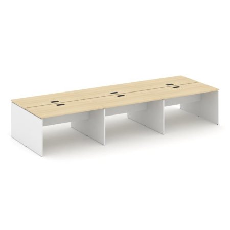 Рабочая станция 2-х сторонняя SN-D.DRS-062 (3540х1232х750) (Акация Лорка/Белый)