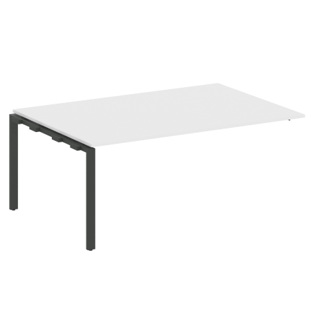 Проходной наборный элемент переговорного стола Metal System Style БП.ППРГ-5 1800x1235x750 (Белый/Антрацит металл)