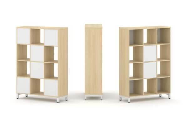 Набор стеллажа 1 сторонний, 4 яруса SN.NS-431 (1121х400х1615) (Акация Лорка/Белый/Металл Белый) Набор стеллажа 1 сторонний, 4 яруса SN.NS-431 (1121х400х1615) (Акация Лорка/Белый/Металл Белый)