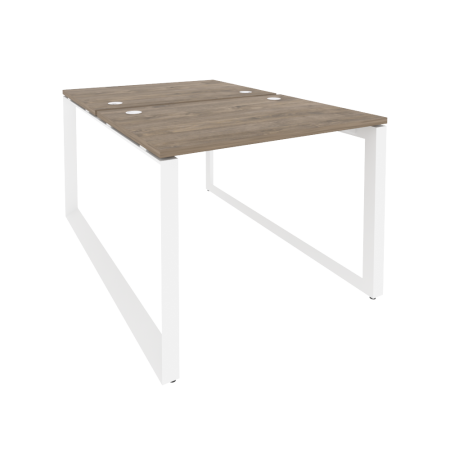 Рабочая станция на О-образном м/к Onix O.MO-D.RS-2.1.7 980x1475x750 (Тиквуд Темный/Белый Металл)