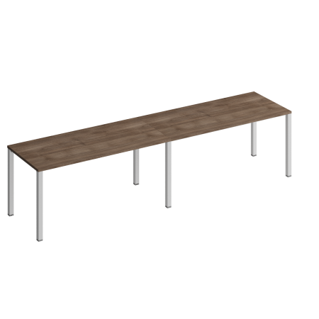 Рабочая станция на металлокаркасе КФ (2х160) Комфорт КФ К.1133-2 3200x750x750 (Дуб шамони темныйСерый)