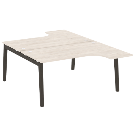 Рабочая станция на деревянных опорах Onix Wood OW.D.SA-4 1580x2395x750 (Денвер Светлый/Дуб Темный)