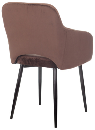 Кресло CH-380F мокко Italia 6 на ножках металл черный (Коричневый) Кресло CH-380F мокко Italia 6 на ножках металл черный (Коричневый)