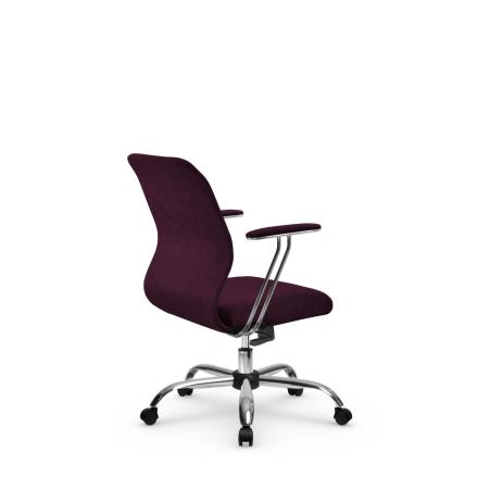Кресло для руководителя Метта SU-Mr-4(Vivaldi)/подл.078/осн.003 (Сливовый)