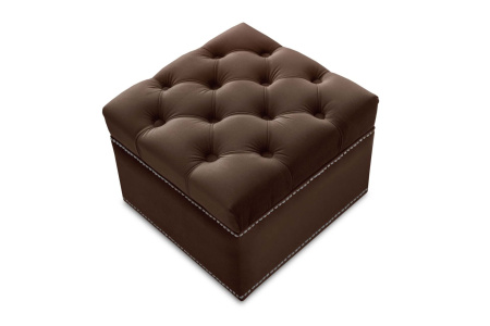 Пуф Marcele 400 (420x420x450) Коричневый (Коричневый) Пуф Marcele 400 (420x420x450) Коричневый (Коричневый)