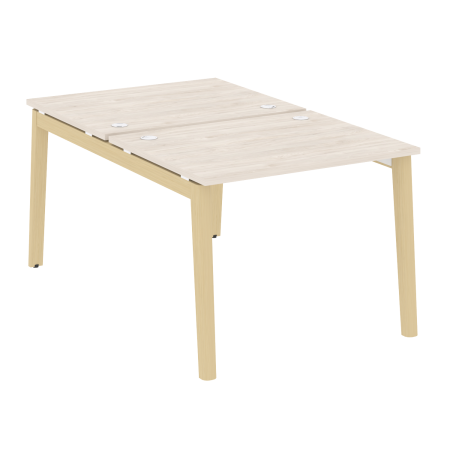 Рабочая станция на деревянных опорах Onix Wood OW.D.RS-2.1.8 980x1635x750 (Дуб Аризона/Дуб Светлый)