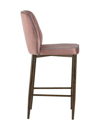 Стул полубарный Лоренс велюр пыльно-розовый (Стул полубарный Лоренс пыльно-розовый)