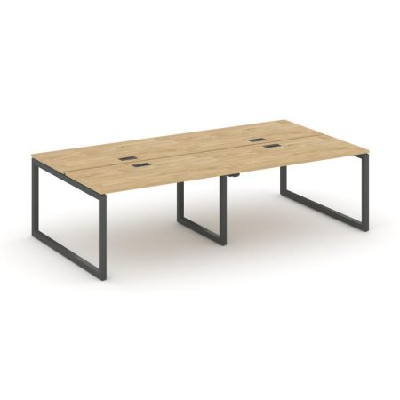 Рабочая станция 2-х сторонняя SN-5O.DRS-034 (3160х1232х750) (Тиквуд Светлый/Металл Антрацит)