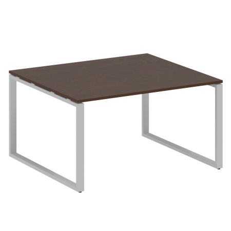 Переговорный стол 1 столешница Metal System Style БО.ПРГ-1.3 1400x1235x750 (Венге Цаво/Серый металл)