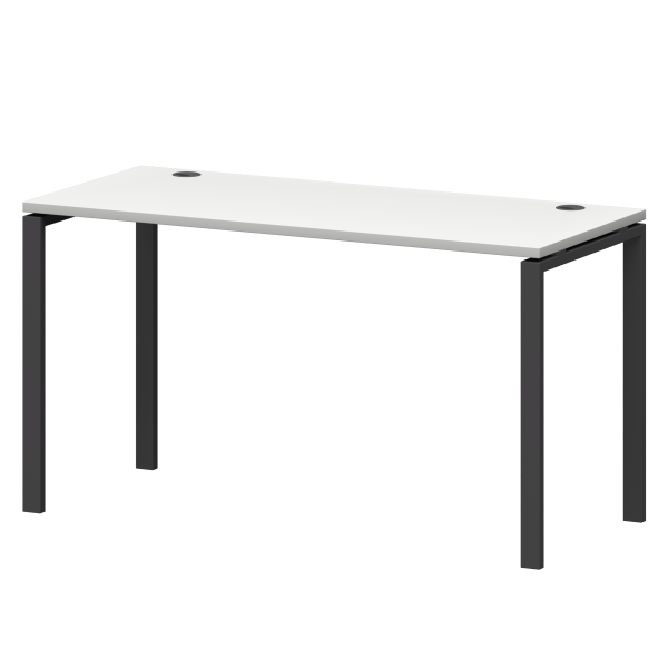 Стол на металлокаркасе Смарт СМС25-П-10К.60.Пр25 1000x600x750 (Белый/Антрацит)