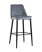 Стул барный Диего велюр серый (Стул барный Диего серый)