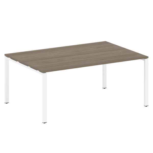 Переговорный стол 1 столешница Metal System Style БП.ПРГ-1.5 1800x1235x750 (Вяз/Белый металл) Переговорный стол 1 столешница Metal System Style БП.ПРГ-1.5 1800x1235x750 (Вяз/Белый металл)