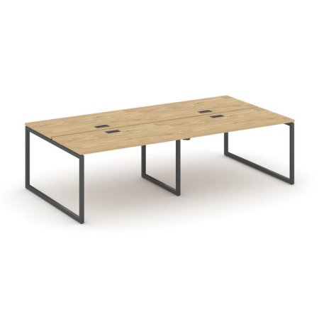 Рабочая станция 2-х сторонняя SN-4O.DRS-054 (3160х1632х750) (Тиквуд Светлый/Металл Антрацит)