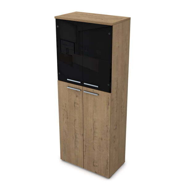 9Ш.005.25 Шкаф высокий со стеклом (800x450x2045) (Teakwood) 9Ш.005.25 Шкаф высокий со стеклом (800x450x2045) (Teakwood)