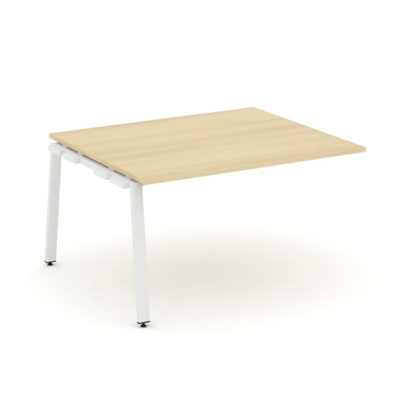 Проходной наборный элемент переговорного стола SN-6A.NSPRG-034.3 (1580х1180х750) (Акация Лорка/Металл Белый)