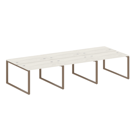 Рабочая станция Metal System Style БО.СМ-6.2 3600x1475x750 (Дуб Наварра/Мокко металл)