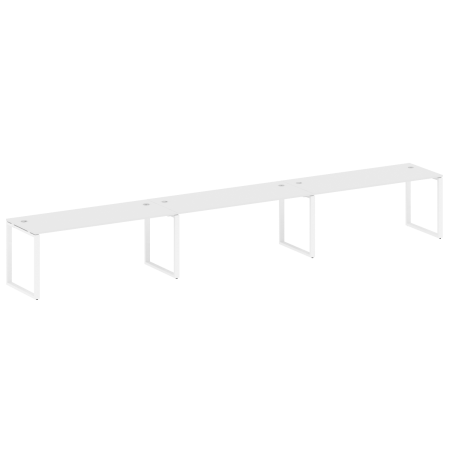 Рабочая станция Metal System Style БО.СМ-3.5 5400x720x750 (Белый/Белый металл)