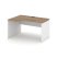 Стол рабочий эргономичный SN-D.SPA-022(L) (1580х800/980х750) (Тиквуд Светлый/Белый) Стол рабочий эргономичный SN-D.SPA-022(L) (1580х800/980х750) (Тиквуд Светлый/Белый)