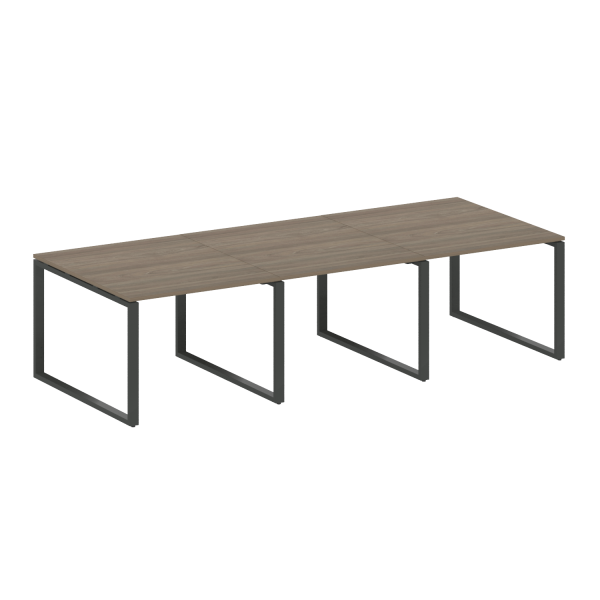 Переговорный стол 3 столешницы Metal System Style БО.ПРГ-3.1 3000x1235x750 (Вяз/Антрацит металл) Переговорный стол 3 столешницы Metal System Style БО.ПРГ-3.1 3000x1235x750 (Вяз/Антрацит металл)