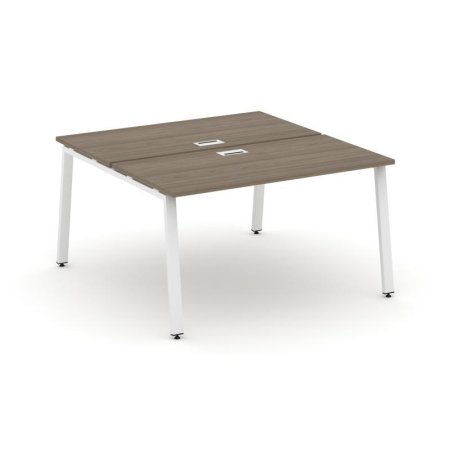 Рабочая станция 2-х сторонняя SN-6A.DRS-002 (1180х1232х750) (Вяз Благородный/Металл Белый)