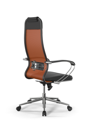 Кресло для руководителя Метта Sit 10 B1-115K - T+Extra /Um00/Wm12/K1cL(M09.B23.G18.W01) (Черный | Оранжевый)