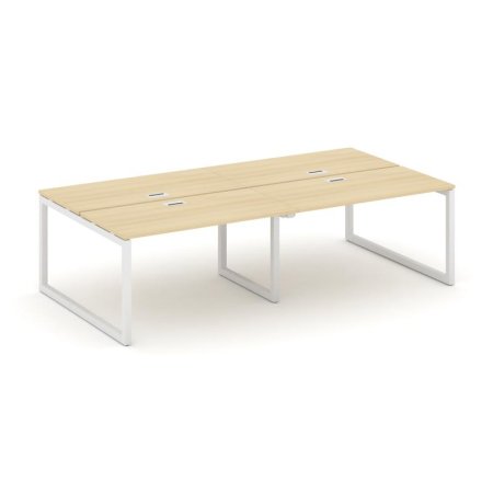 Рабочая станция 2-х сторонняя SN-5O.DRS-044 (3160х1432х750) (Акация Лорка/Металл Белый)
