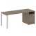 Рабочая станция с опорной тумбой Metal System Style БП.РС-СТП-1.3 1812x720x750 (Дуб Наварра/Серый металл) Рабочая станция с опорной тумбой Metal System Style БП.РС-СТП-1.3 1812x720x750 (Дуб Наварра/Серый металл)