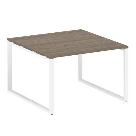 Переговорный стол 1 столешница Metal System Style БО.ПРГ-1.2 1200x1235x750 (Вяз/Белый металл)