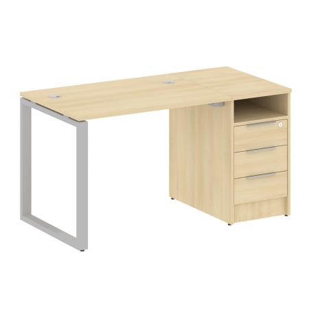 Рабочая станция Metal System Style БО.РС-СТП1.1 1412x750x750 (Акация/Серый металл)
