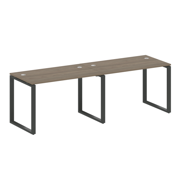 Рабочая станция Metal System Style БО.СМ-2.2 2400x720x750 (Вяз/Антрацит металл) Рабочая станция Metal System Style БО.СМ-2.2 2400x720x750 (Вяз/Антрацит металл)