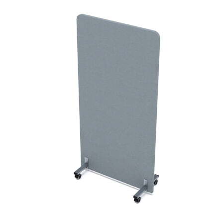 Акустическая мобильная перегородка SOFTOffice 011.МП.8016 800x377x1600 (New grey)