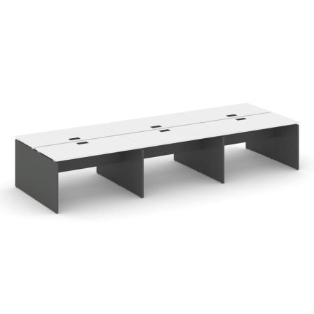Рабочая станция 2-х сторонняя SN-D.DRS-082 (3540х1632х750) (Белый/Антрацит)