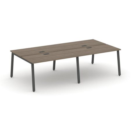 Рабочая станция 2-х сторонняя SN-6A.DRS-034 (3160х1232х750) (Вяз Благородный/Металл Антрацит)