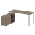 Рабочая станция с опорной тумбой левая Metal System Style БП.РС-СТС-2.4 Л 1700x1520x750 (Дуб Наварра/Серый металл) Рабочая станция с опорной тумбой левая Metal System Style БП.РС-СТС-2.4 Л 1700x1520x750 (Дуб Наварра/Серый металл)