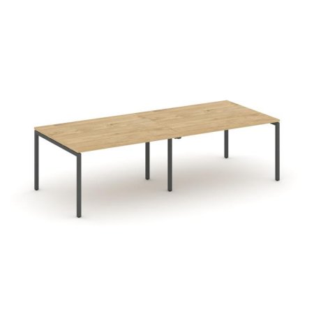 Стол переговорный SN-4P.SPRG-043.3 (2760х1180х750) (Тиквуд Светлый/Металл Антрацит)
