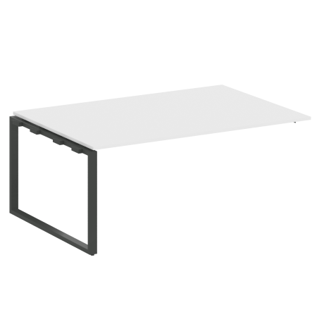 Проходной наборный элемент переговорного стола Metal System Style БО.ППРГ-5 1800x1235x750 (Белый/Антрацит металл)