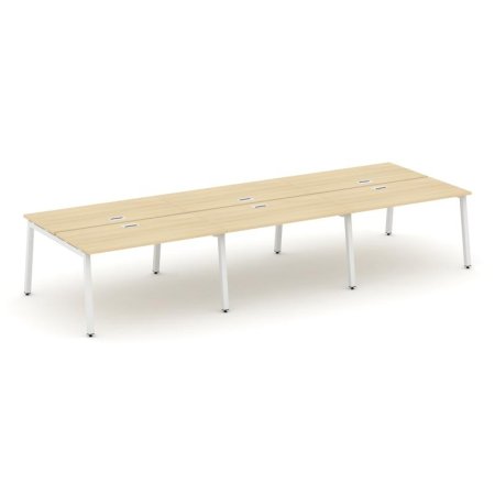 Рабочая станция 2-х сторонняя SN-5A.DRS-082 (3540х1632х750) (Акация Лорка/Металл Белый)