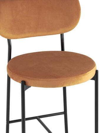 Стул полубарный Барбара велюр терракотовый (Стул полубарный Барбара терракотовый) Стул полубарный Барбара велюр терракотовый (Стул полубарный Барбара терракотовый)