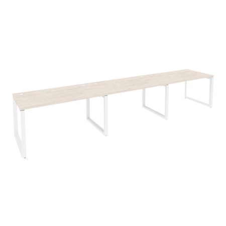Рабочая станция на О-образном м/к Onix O.MO-RS-3.3.8 4140x800x750 (Денвер Светлый/Белый Металл)