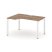 Стол рабочий эргономичный SN-6P.SPA-002(L) (1580х600/980х750) (Тиквуд Светлый/Металл Антрацит) Стол рабочий эргономичный SN-6P.SPA-002(L) (1580х600/980х750) (Тиквуд Светлый/Металл Антрацит)