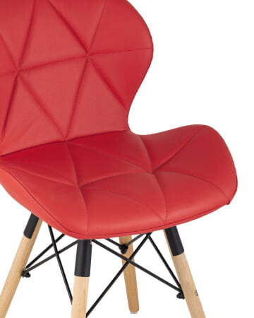 Стул Бон экокожа красный (Стул Бон красный)