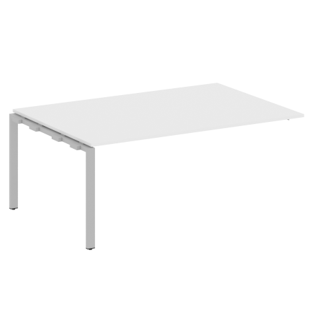 Проходной наборный элемент переговорного стола Metal System Style БП.ППРГ-5 1800x1235x750 (Белый/Серый металл)