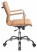 Кресло руководителя CH-993-Low светло-коричневый эко.кожа низк.спин. крестов. металл хром (Светло-коричневый)