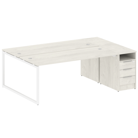 Рабочая станция Metal System Style БО.РС-СТП-2.5 2212x1475x750 (Акация/Антрацит металл)