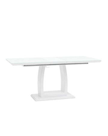 Стол обеденный Орлеан раскладной 140-170*80 глянцевый белый (Стол обеденный Орлеан белый)