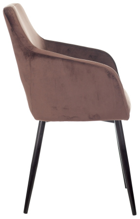 Кресло CH-380F мокко Italia 6 на ножках металл черный (Коричневый) Кресло CH-380F мокко Italia 6 на ножках металл черный (Коричневый)