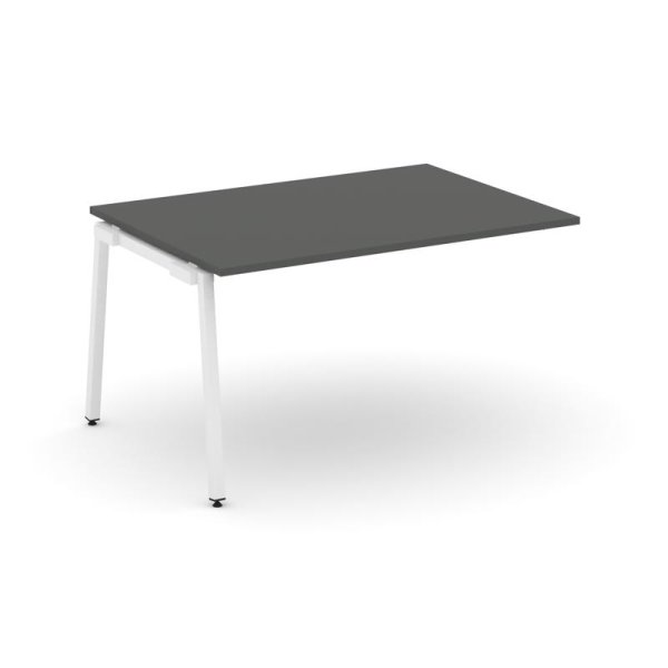 Проходной наборный элемент переговорного стола SN-4A.NSPRG-004.3 (1580х980х750) (Антрацит/Металл Белый)